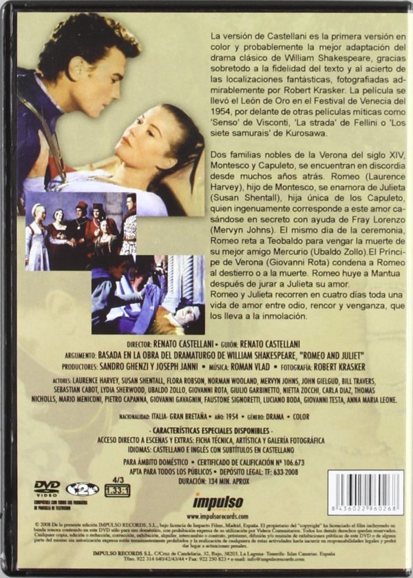 Romeo Y Julieta [DVD] - Imagen 2