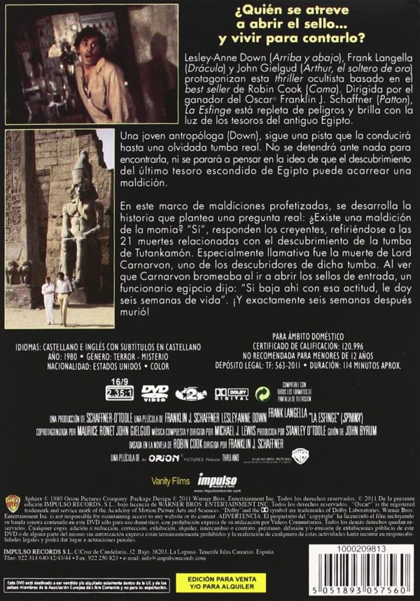 La esfinge [DVD] - Imagen 2