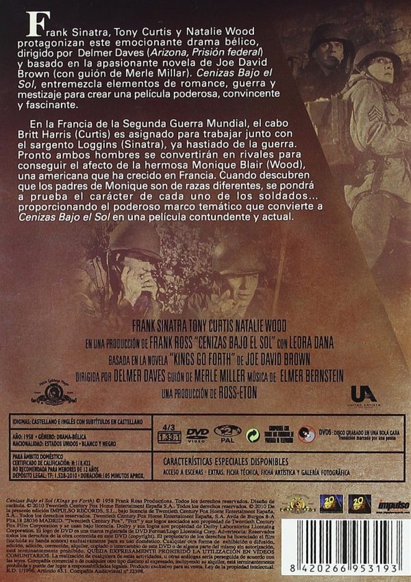 Cenizas bajo el sol [DVD] - Imagen 2