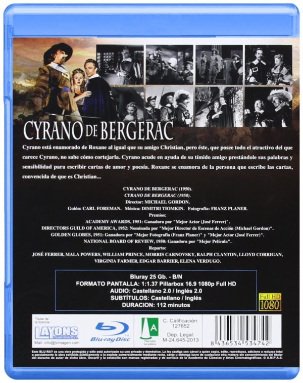 Cyrano de Bergerac (1951) [Blu-ray] - Imagen 2