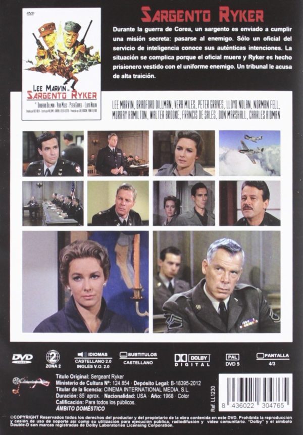 Sargento Ryker [DVD] - Imagen 2