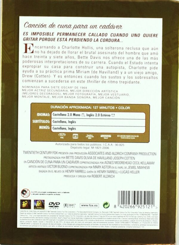 Canción de cuna para un cadáver [DVD] - Imagen 2