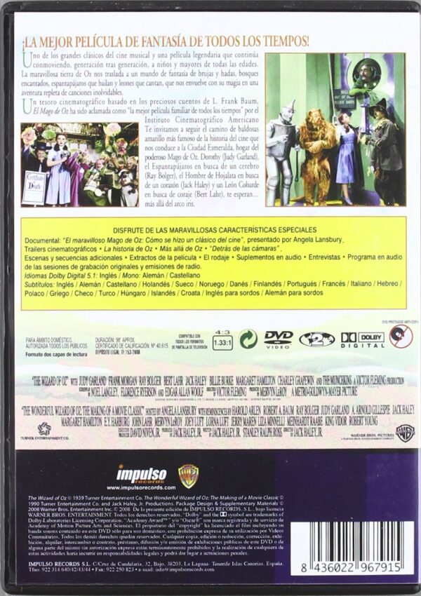 El mago de oz [DVD] - Imagen 2