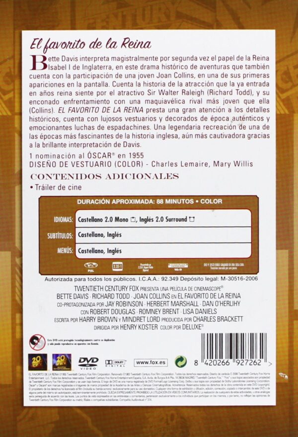 El favorito de la reina [DVD] - Imagen 2