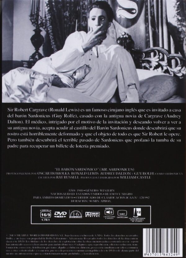 El Barón Mr. Sardonicus [DVD] - Imagen 2