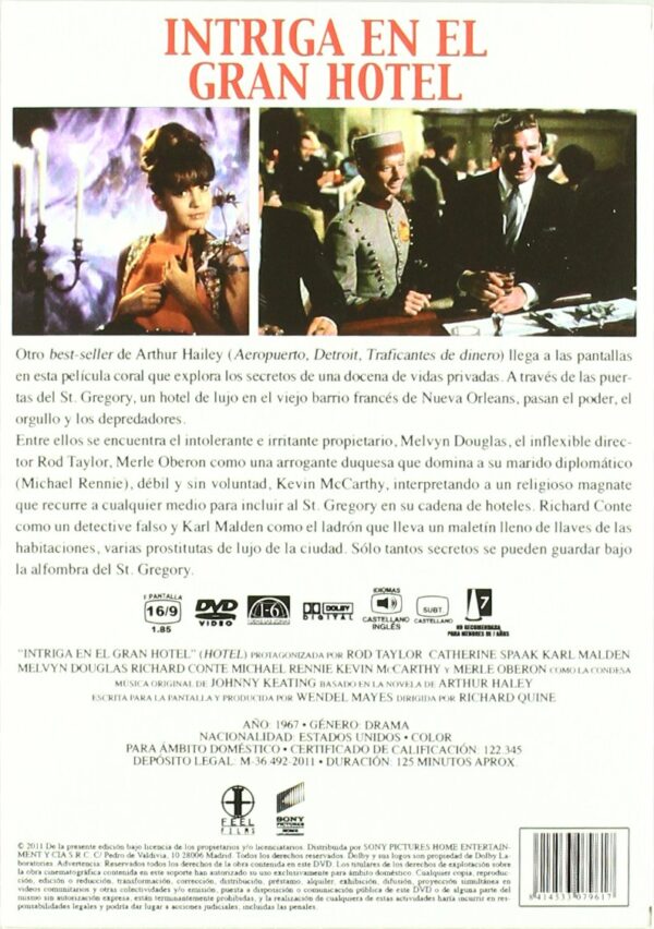 Intriga en el Gran Hotel [DVD] - Imagen 2