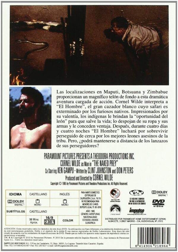 La presa desnuda [DVD] - Imagen 2