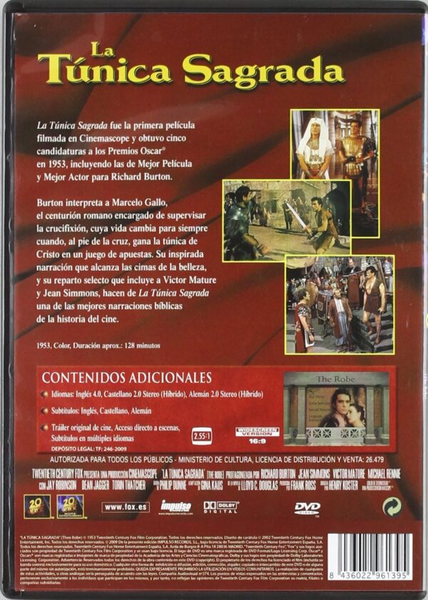 La túnica sagrada [DVD] - Imagen 2