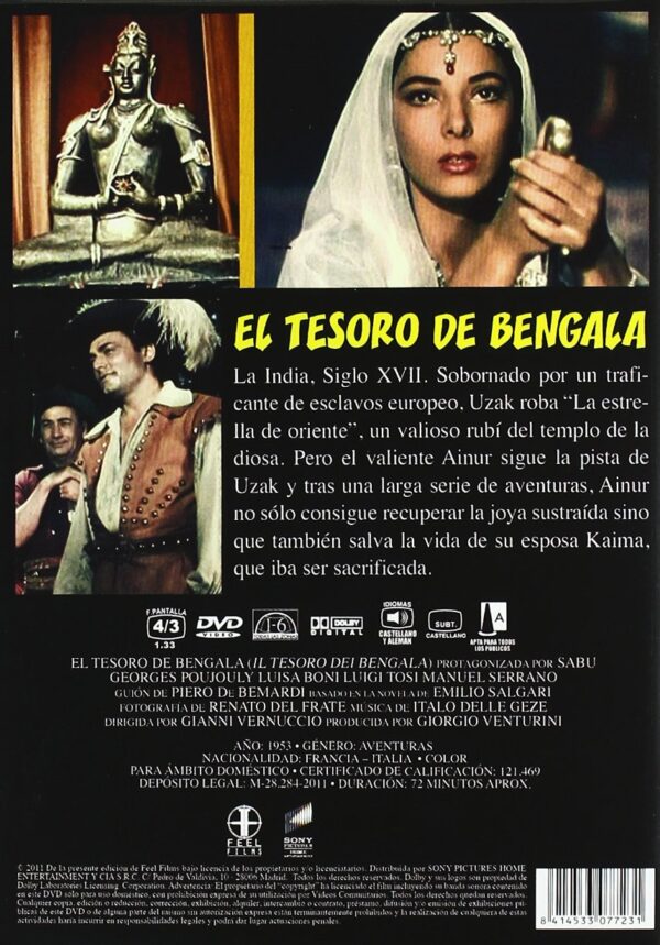 El tesoro de Bengala [DVD] - Imagen 2