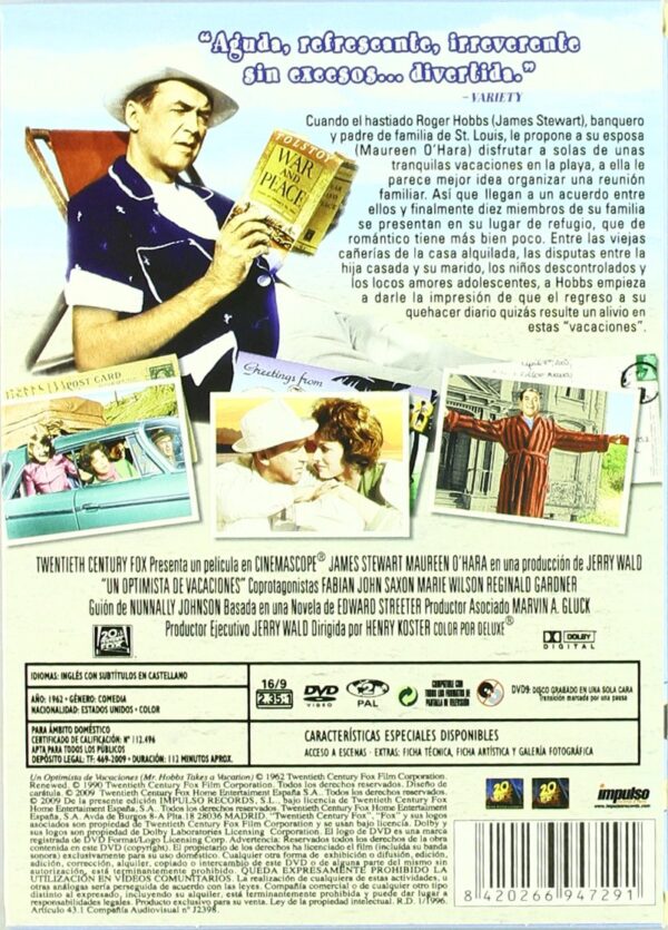 Un optimista en vacaciones [DVD] - Imagen 2